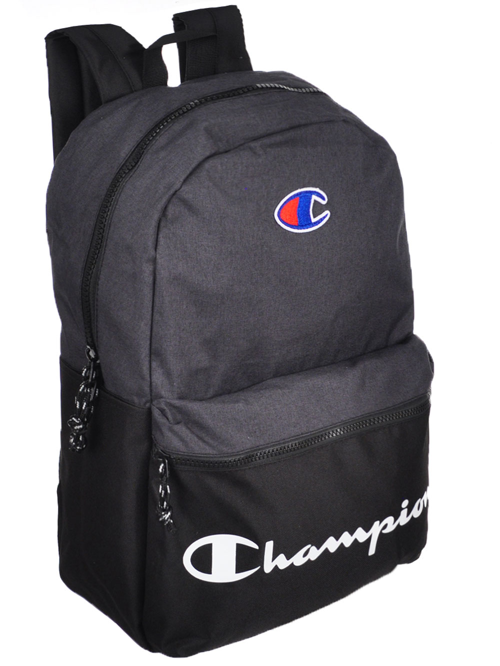 champion black and white backpack