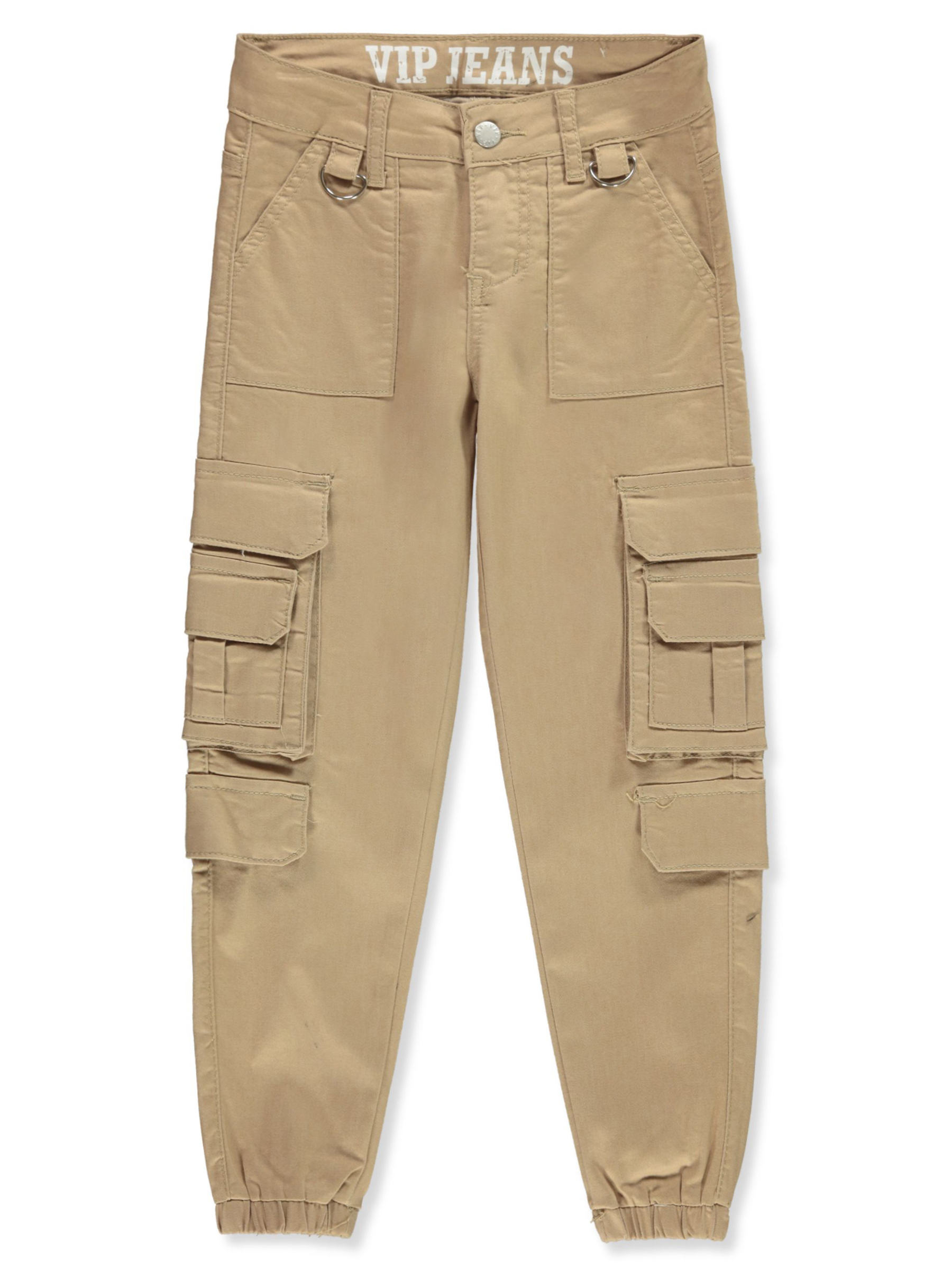 V.I.P. Jeans Girls Cargo Poplin Joggers Khaki 16