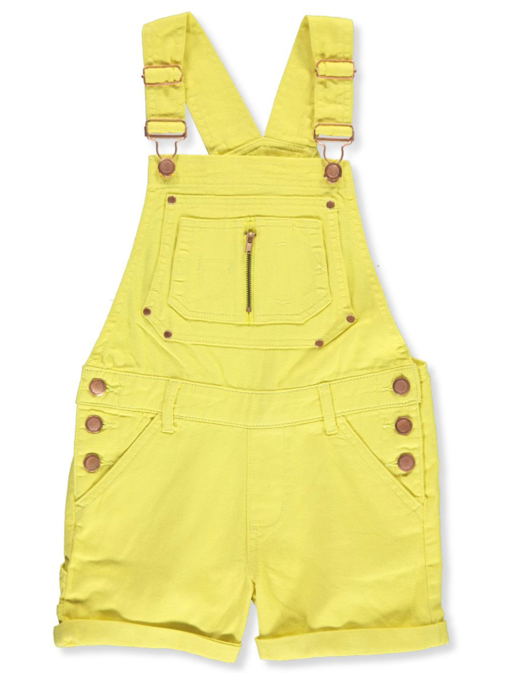 yellow shortalls