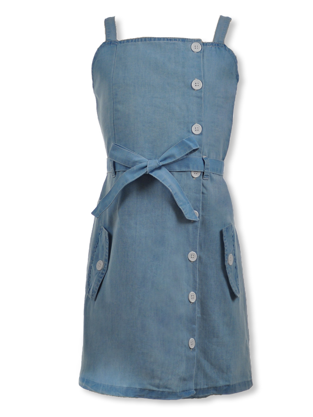 girls button up dress