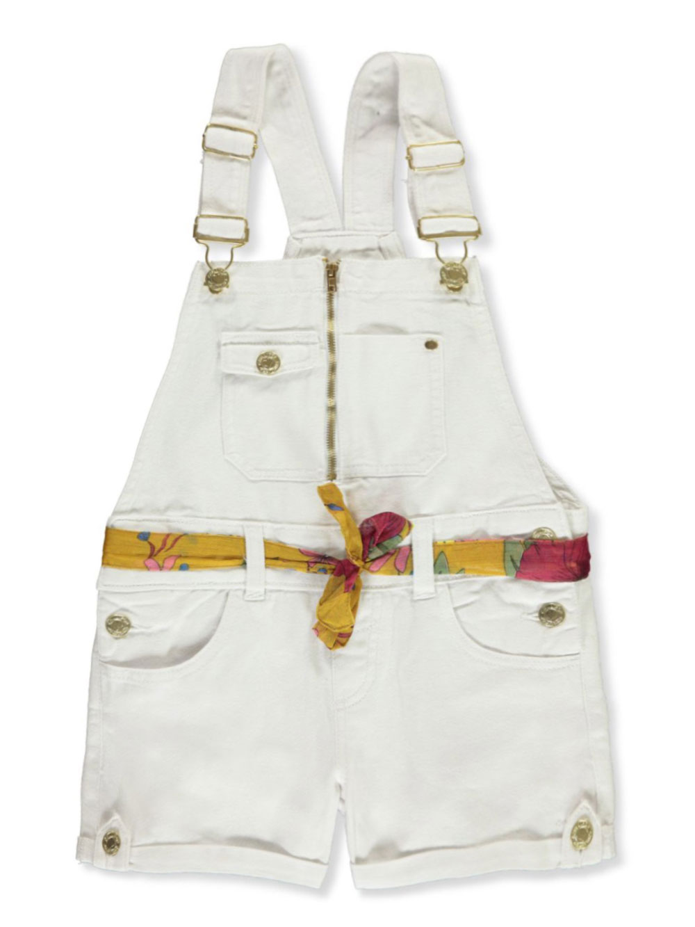 girls white shortalls