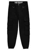 V.I.P. Jeans Girls' Cargo Poplin Joggers