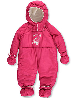 Baby Girls' "Never Numb" Snowsuit by Fourcast in cream and purple - Snowsuits