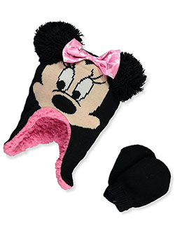 Minnie Mouse Pom Ears Beanie & Mittens Set by Disney in Multi