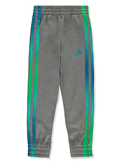 Boys' Color Stripe Jogger by Adidas in black and gray