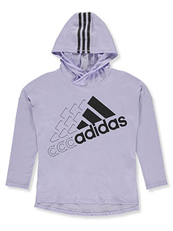 Girls' Long-Sleeved Sport Hoodie by Adidas in Purple - $24.99