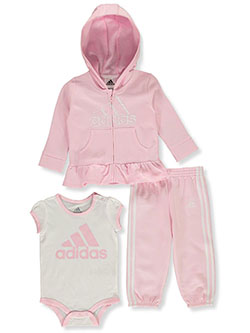 Baby Girls' Sport Layette Set by Adidas in Pink/multi