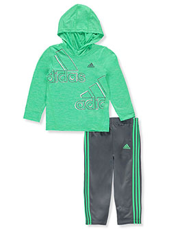 Baby Boys' 2-Piece Joggers Set Outfit by Adidas in Green/multi, Infants