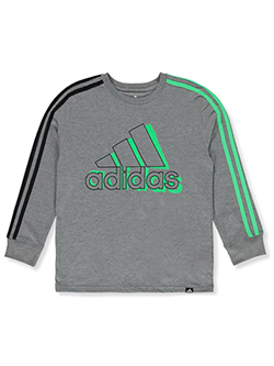 Boys' T-Shirt by Adidas in gray/green and gray/red - $32.00