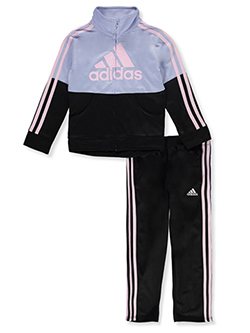 Girls' 2-Piece Joggers Set Outfit by Adidas in Purple