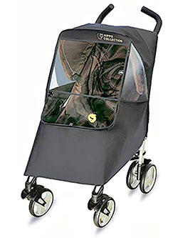 Hippo Collection Universal Stroller Weather Shield by Hippo Collections in Gray