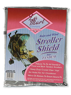 Tandem Stroller Shield by La Mart in Clear - Strollers