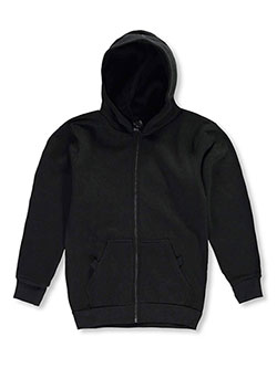 Little Boys' Kangaroo Hoodie by Quad Seven in black and navy