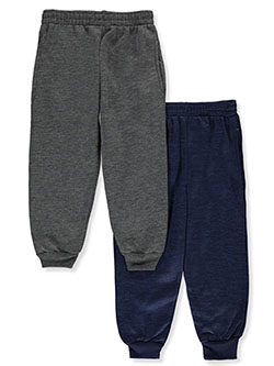 Boys' 2-Pack Joggers by Quad Seven in gray/black, navy/charcoal gray, red/gray and wine/black