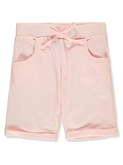 Girls' Cuffed Bermuda Shorts by Real Love in blush, navy, yellow and more, Girls Fashion