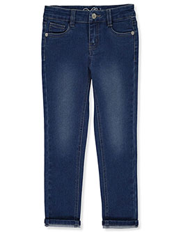 Girls' Super Stretch Jeans by Real Love in Medium blue