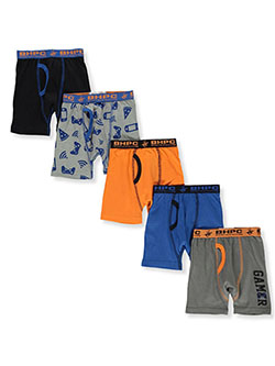 Boys' 5-Pack Boxer Briefs by Beverly Hills Polo Club in Blue/multi