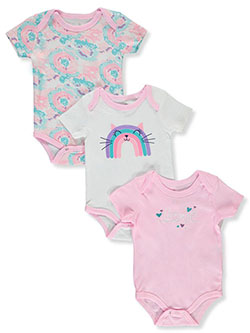 Baby Girls' 3-Pack Bodysuits by Duck Duck Goose in Pink/multi