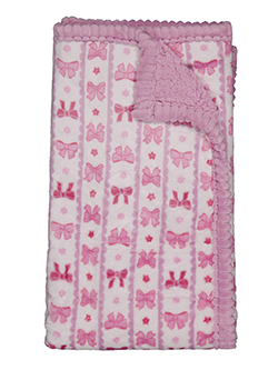 Alura Baby Girl Quilted Blanket with Bow Pattern