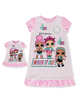Girls' Nightgown With Doll Outfit by LOL Surprise in Pink/multi
