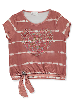 Girls' Boho Pulse T-Shirt by Beautees in Rose