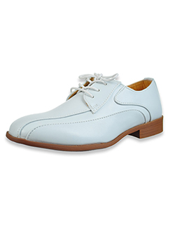 boys white dress shoes Sara's Children's Boutique Made with smooth vegan leather Jodano Boys' Dress Shoes