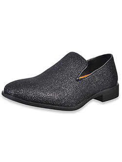 Boys' Glitter Loafers by Jodano Collection in black, blue, gray, red and silver