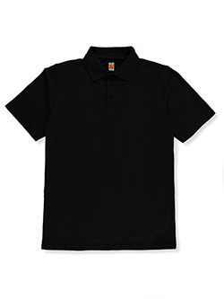 Adult Unisex Pique Knit Polo by A+ in black, blue, yellow and more, School Uniforms