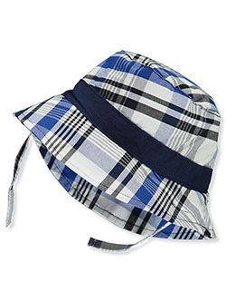 Astor Accessories Baby Boys Chambray Reversible Bucket Sun Hat