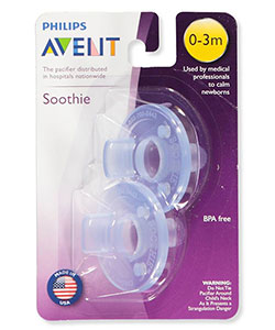 2-Pack Soothie Pacifiers by Avent in Blue