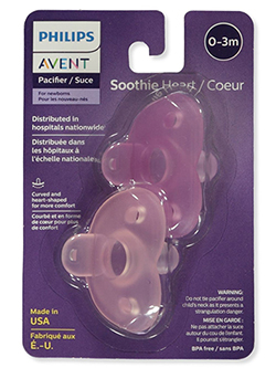 2-Pack Soothie Shapes Pacififers by Avent in Purple - Pacifiers