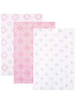 3-Pack Swaddle Blankets by Hudson Baby in Pink
