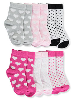 6-Pack Socks by Luvable Friends in Fuchsia/multi