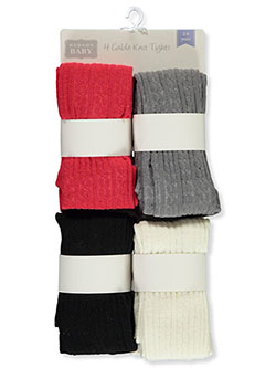 cream cable knit tights baby