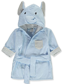 Hudson Elephant Plush Hooded Bathrobe by Hudson Baby in Blue, Infants