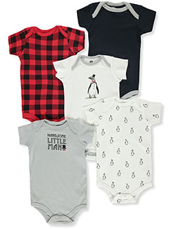 Baby Boys' 5-Pack Bodysuits by Hudson Baby in Multi
