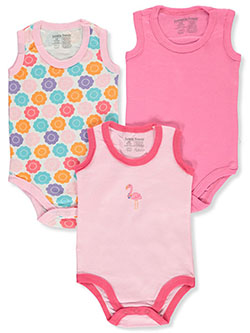 3-Pack Sleeveless Bodysuits by Luvable Friends in Assorted, Infants