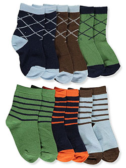 Baby Boys' 6-Pack Crew Socks by Hudson Baby in Multi
