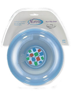 Non-Slip Plate With Lid by Nurtria in Blue/multi
