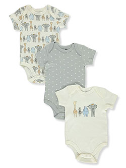 Baby Boys' 3-Pack Bodysuits by Hudson Baby in Gray - $11.99