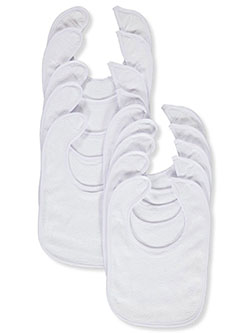 Unisex 10-Pack Baby Bibs by Luvable Friends in White