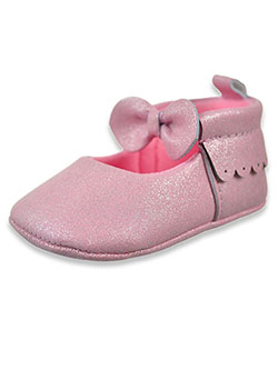 Mary Jane Ballet Booties by First Steps By Stepping Stones in Light pink, Infants