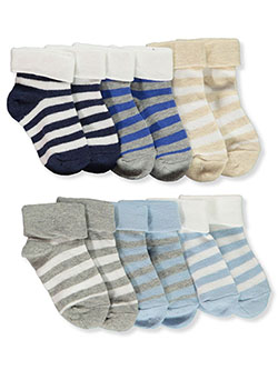 Baby Boys' 6-Pack Bootie Socks by Stepping Stones in Multi, Infants