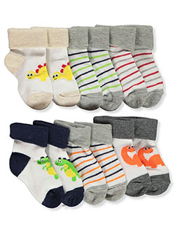 Baby Boys' 6-Pack Bootie Socks by Stepping Stones in Multi, Infants