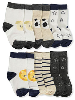Baby Boys' 6-Pack Crew Socks by Stepping Stones in Multi, Infants