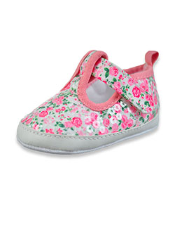 floral Sequin Slip-On Shoes by Stepping Stones in Pink, Infants