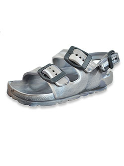 First Steps By Stepping Stones Marble Swirl Sandals by Stepping Stones in Gray