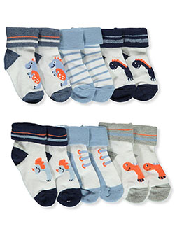 6-Pack Foldover Cuff Socks by Stepping Stones in Blue, Infants