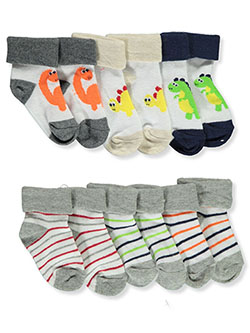 6-Pack Foldover Cuff Socks by Stepping Stones in Gray/multi, Infants