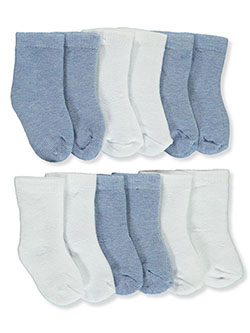 Baby Boys' 6-Pack Crew Socks by Koalababy in White/multi